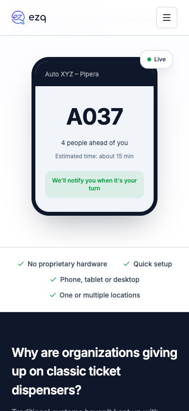Das digitale Ticket, wie der Besucher es auf seinem Handy sieht, direkt im Browser.