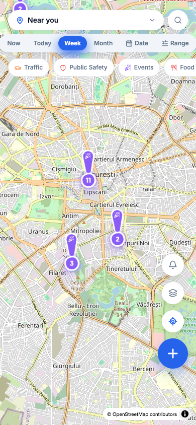 Dieselbe Karte, mobile Version.